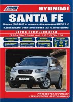 Hyundai Santa Fe с 2009-2012 бензин / дизель Книга по ремонту и техническому обслуживанию